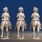 Napoleonic French elite Chasseurs à Cheval campaign dress trotting set 1 rear view