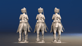 Napoleonic French elite Chasseurs à Cheval campaign dress trotting set 1 rear view