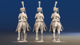 French Elite Chasseurs à Cheval campaign dress trotting set 2 rear view