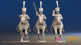 French Chasseur Cheval full dress galloping alternate view