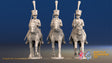French Chasseur Cheval full dress trotting alternate view