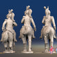 French Colonel Dragoon miniature figure rear view