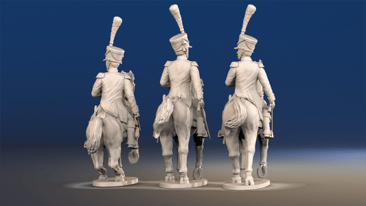 French mounted colonels shako set 2 rear view
