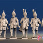 French dismounted Dragoon advancing command rear view