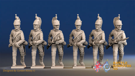 French dismounted Dragoon advancing set 1 alternate view