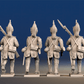 French dismounted dragoons advancing set 2 rear view