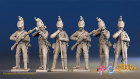 French dismounted Dragoon loading and firing alternate view