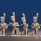 French dismounted cavalry elite Dragoon loading and firing kneeling
