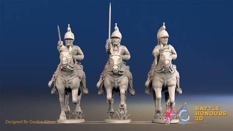 French Dragoon covered galloping set 1 alternate view