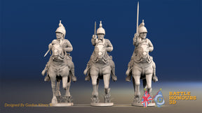 French Dragoon covered galloping set 3 alternate view