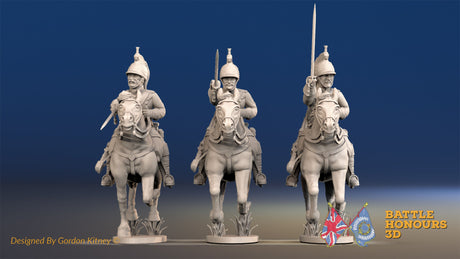 French Dragoon covered galloping set 3 alternate view
