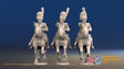 French Dragoon elite bearskin galloping alternate view