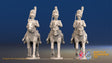 French Dragoon elite bearskin trotting alternate view