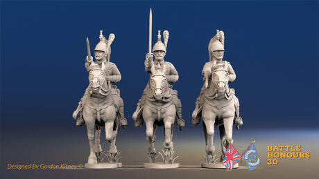 French Dragoon uncovered galloping set 2 alternate view