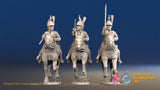 French Dragoon uncovered galloping set 3 alternate view