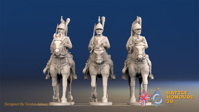 French Dragoon uncovered trotting alternate view