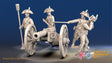 French foot artillery bicorn gaiter firing alternate view