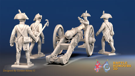 French foot artillery bicorn gaiter loading rear view