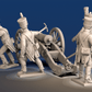 Napoleonic French Foot Artillery shako and trousers firing crew rear view