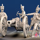 French foot artillery trouser shako firing alternate view