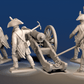 Napoleonic French Foot Artillery bicorne and trousers firing crew rear view
