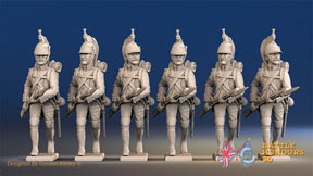 French foot Dragoon gaiter advancing set 1