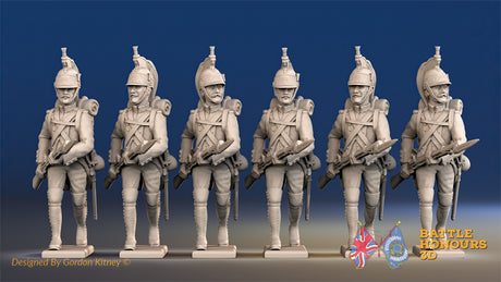 French foot Dragoon gaiter advancing set 1