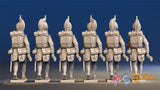 French foot Dragoon gaiter advancing set 1 rear view