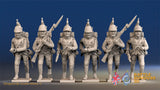 French foot Dragoon gaiter advancing set 2