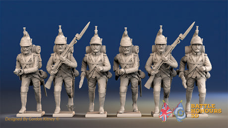 French foot Dragoon gaiter advancing set 2