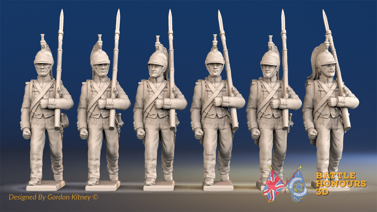 French foot Dragoon march attack helmet