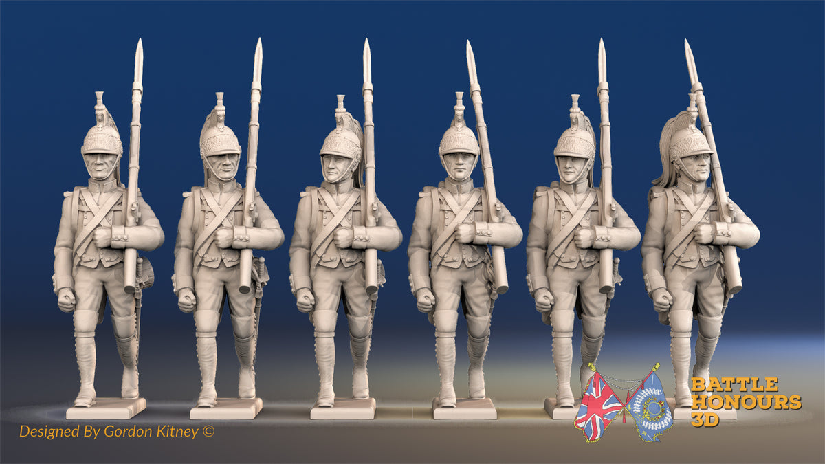 French foot Dragoon march attack helmet gaiter