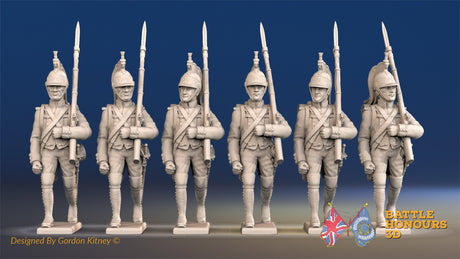 French foot Dragoon march attack helmet gaiter