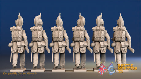 French foot Dragoon trouser advancing set 1 rear view alternate