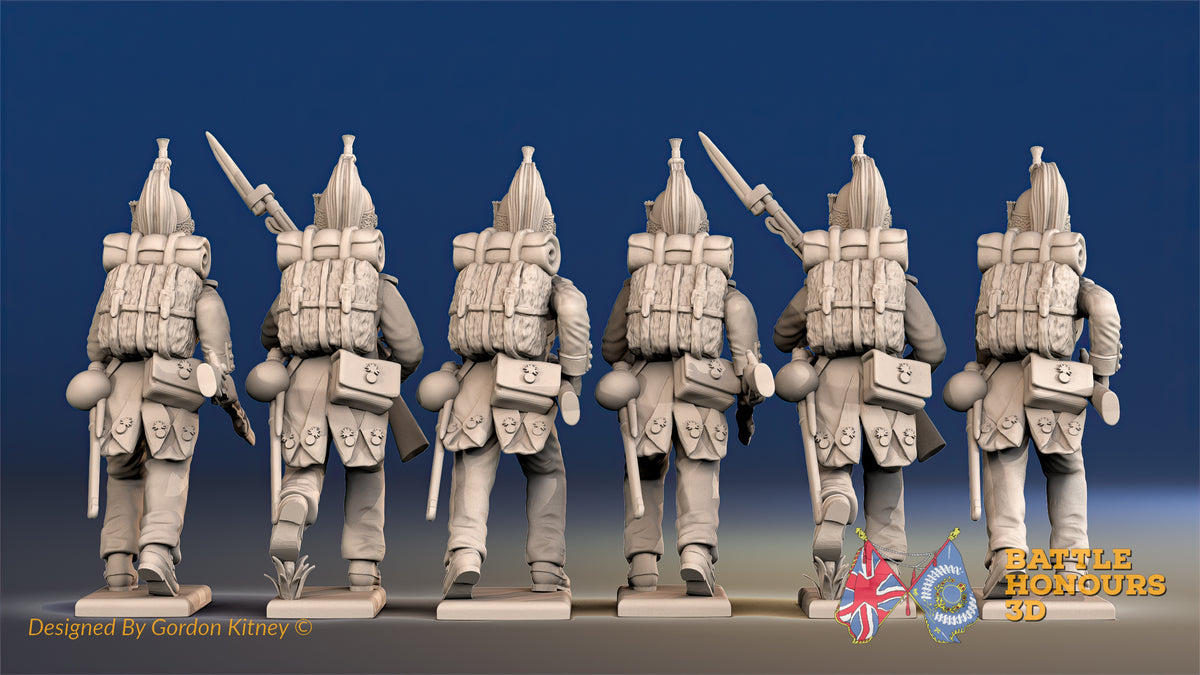 French foot Dragoon trouser advancing set 2 rear view