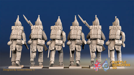 French foot Dragoon trouser advancing set 2 rear view