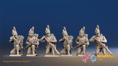 French Grenadier Tarleton gaiters loading and firing kneeling