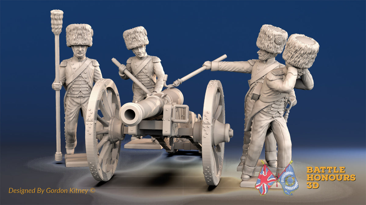 French Guard horse artillery firing alternate view