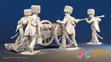 French Guard horse artillery loading rear view
