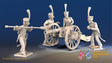French horse artillery shako firing and loading alternate view