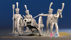 French horse artillery shako firing alternate view