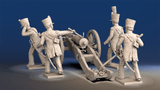 Napoleonic French Horse Artillery - Firing Crew, Covered Shako