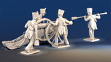 Napoleonic French Horse Artillery - Loading Crew, Covered Shako