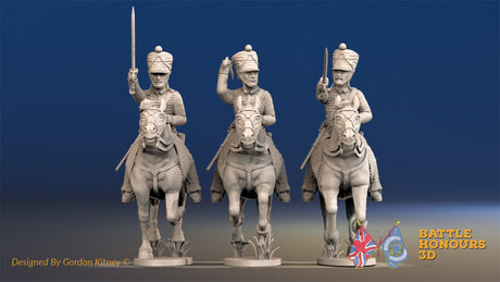 French Hussar campaign dress covered shako galloping alternate view