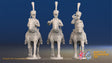French Hussar command campaign dress shako trotting alternate view