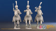 French Hussar command full dress shako galloping alternate view