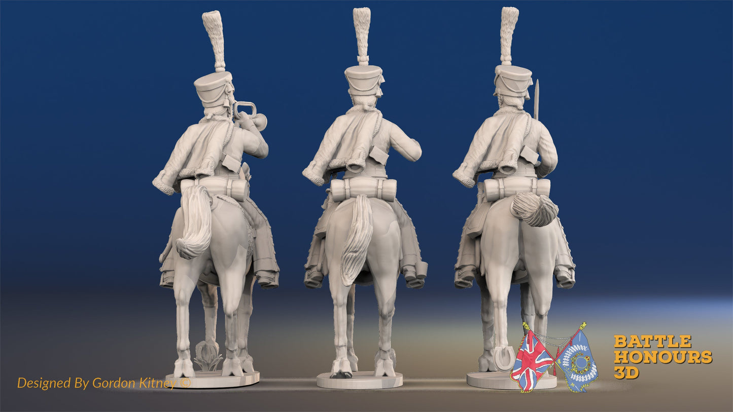 French Hussar Command Full Dress Shako Trotting