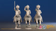 French Hussar elite campaign dress colpack galloping alternate view