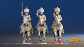 French Hussar elite campaign dress colpack galloping alternate view