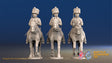 French Hussar elite campaign dress colpack trotting alternate view
